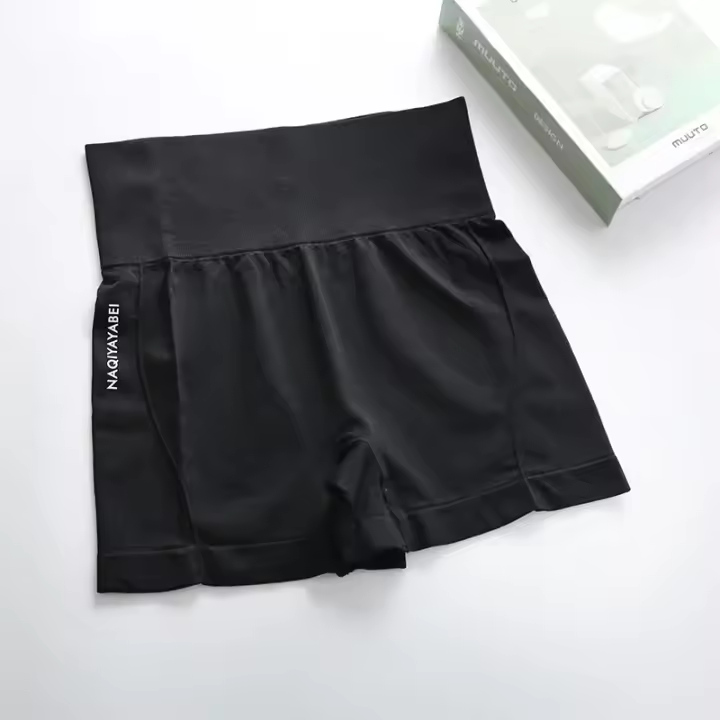 Nuevos pantalones cortos de Yoga de verano para mujer, pantalones cortos deportivos de cintura alta, mallas push-up para Fitness, pantalones cortos para glúteos, pantalones cortos para gimnasio y ciclismo para mujer - 1