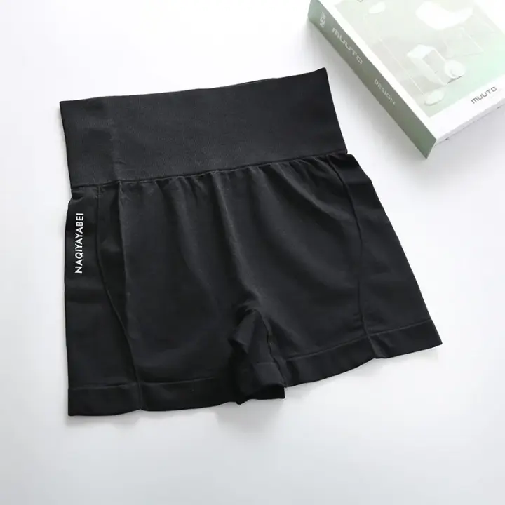 Nuevos pantalones cortos de Yoga de verano para mujer, pantalones cortos deportivos de cintura alta, mallas push-up para Fitness, pantalones cortos para glúteos, pantalones cortos para gimnasio y ciclismo para mujer - 1