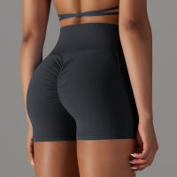 Hamidou-pantalones cortos de gimnasio cruzados para mujer, pantalones cortos de Yoga con bolsillos, mallas de entrenamiento para mujer, pantalones cortos de cintura alta, realce de glúteos - details 10