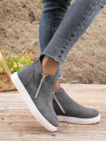Zapatos informales de cabeza redonda para mujer, Calzado cómodo de fondo plano, a la moda, primavera y otoño, novedad - details 6