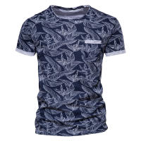 Novedad de verano, camiseta estampada, camisa de fondo para hombre con cuello redondo a la moda, top informal para hombre - details 16