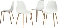 Juego de 4 sillas giratorias de ante para comedor con asiento acolchado, sillas de diseño para salón o cocina, con patas de metal negro, marrón - details 18
