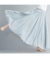 Elegante Falda de Lino de Algodón para Mujer Estilo Boho Largo para Playa Vestido Casual Chic - details 10