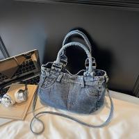 Bolso de Mano Vintage Bolso Cruzado Retro Jeans con Cierre Magnético, Correa Desmontable y Diseño de Cinturón Bolso de Almacenamiento Functional para Viajes, Trabajo, Uso Diario Bolso de Hombro Azul/Negro Duradero - details 2