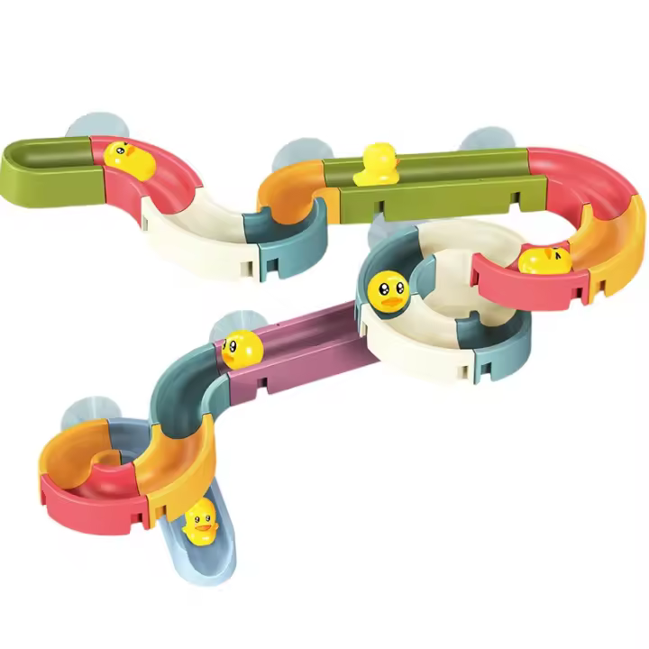 Pista deslizante de bolas para niños, montaje de pared de bloques de construcción de partículas grandes, regalo creativo, bricolaje - 1
