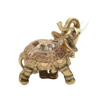 Estatua dorada de la suerte, estatuilla de riqueza, regalo, decoración del hogar, escultura de elefante Feng Shui - details 14