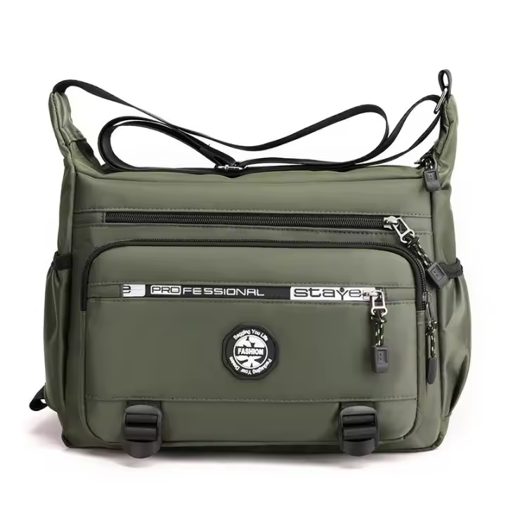Bolso de mensajero para hombre Bolsos de hombro cruzados Paquete de eslinga pequeño para el trabajo Paquetes Oxford impermeables Monedero - 1