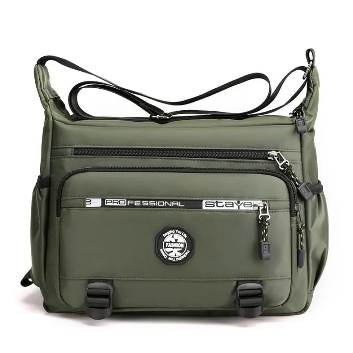 Bolso de mensajero para hombre Bolsos de hombro cruzados Paquete de eslinga pequeño para el trabajo Paquetes Oxford impermeables Monedero - 1