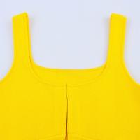PB & ZA 2025 novedad de verano, ropa para mujer, tirantes anchos simples, camisola corta de punto informal versátil con temperamento - details 10