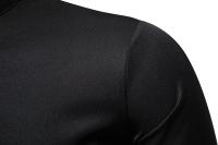 Camisas de manga larga con diseño irregular para hombres, camisas monocromáticas informales, camisas con cuello alto para documentos, fiestas, discotecas, Rh, moda, otoño - details 13