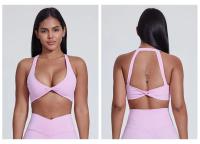 SHINBENE-Sujetador deportivo con giro frontal y trasero, sostén largo para entrenamiento de Yoga, Top corto sin mangas para Yoga - details 16