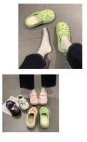 Sandalias nuevas DIY 2024, zuecos de dibujos animados, mules para mujer, plataforma de 7 cm, pantuflas de playa, con agujeros, zapatos de jardín para estudiantes y niñas - details 5