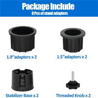 Soporte de Base de sombrilla de 8 piezas, cubierta de enchufe de anillo de agujero y tapa, soporte de sombrilla de Patio, piezas de repuesto, soporte estabilizador de Base - details 1
