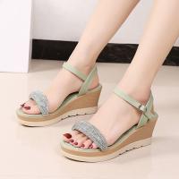 Sandalias de tacón de cuña de verano para mujer - details 4