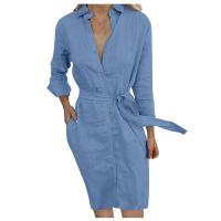 Vestido de mezclilla para mujer Vestido de blusa de mezclilla para mujer - details 1