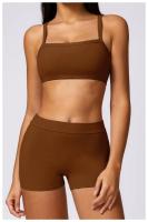 Traje atlético de 2 piezas para mujer, ropa de Yoga de secado rápido, equipo de Fitness, correr, entrenamiento, ropa de ejercicio - details 2