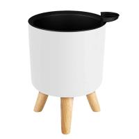 Sistema automático de riego y drenaje de plantas con patas de madera, ETA circular para pies, hierbas, bonsái de guardería, moderno - details 12