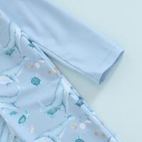 Traje de Baño de Bebé con Estampado de Ballena Rash Guard de Manga Larga - details 12