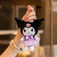 Llavero de juguetes de Peluche Sanrio Original, 5 estilos, fantasía Kuromi My Melody, muñecos de Peluche de dibujos animados, accesorios para bolso, colgantes, regalos - details 3