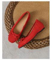Zapatos de ballet Gamuza francesa Boca Ligera Solo 2025, nuevos, suela suave, fondo plano, punta redonda, arco un pedal. - details 13
