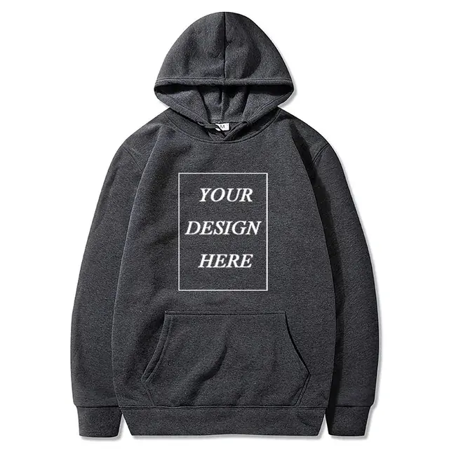 Sudaderas con capucha personalizadas para hombres y mujeres, sudadera con texto, Tops suaves personalizados, manga larga - 1