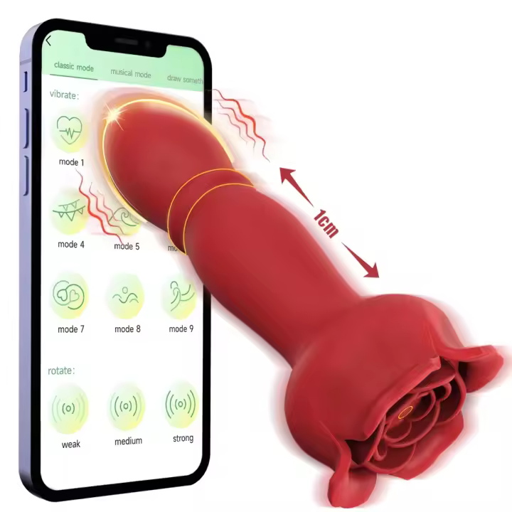 Masajeador Prostatal de Aguja Inalámbrica Vibrador Bluetooth para Hombres Enchufe Anal - 1