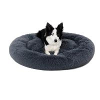 Perro de cama de jersey largo, cama redonda para mascotas, antiansiedad, cojín de sofá para perros pequeños y medianos - details 6