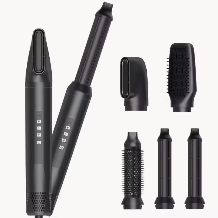 Peine de Aire Caliente Automático 5 en 1 Plancha Rizadora de Iones Negativos para Cuidado del Cabello Equipo de Belleza Multifuncional - 1