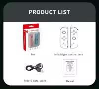 Controlador inalámbrico para Switch LITE OLED Bluetooth Gamepad JoyPad Joystick con mango izquierdo y derecho Gyro de 6 ejes con consola de juegos Trubo Wake Up - details 10
