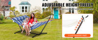 SucceBuy Soporte para hamaca portátil, estructura de acero para 2 personas, ganchos ajustables para hamacas, resistente, ahorro de espacio con bolsa de transporte, uso en interiores y exteriores - details 1