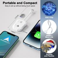 Adaptador inalámbrico Carplay Android Auto, Dongle Plug & Play, para todos los coches con cable CarPlay, IOS 10 + Android 11 + teléfonos - details 1