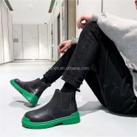 Nuevo Chaussure Femme 2025 antideslizante marca Color mezcla negro hombres blanco cuero verde Oxford botas cortas - details 1