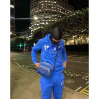 Trapst-suéter de felpa con capucha y estampado de cabeza de Tigre, conjunto deportivo informal con letras degradadas, a la moda - details 20