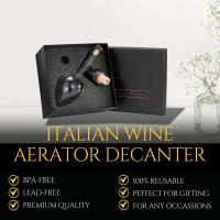 Aireador de vino, tapador de botellas portátil y decantador rápido, aireador de vino circular transparente/en forma de melocotón - details 5