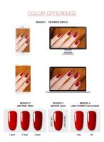 ROSALIND-Juego de esmaltes en Gel para uñas, Set de 4/5/6 piezas, con purpurina, para capa superior y Base semipermanente, LED UV - details 15
