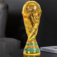 Trofeos de fútbol de resina dorada, decoraciones de resina, regalos para fanáticos, manualidades de decoración para el hogar y la oficina - details 8