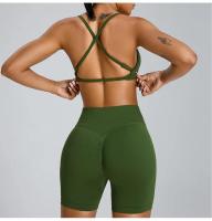 El tren de yoga sin costuras de cintura alta resalta sus sillas Secado rápido para material de nailon primavera/verano - details 3