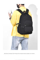 Mochilas versátiles de color sólido de gran capacidad para hombres y mujeres, mochilas casuales y sencillas para parejas - details 3