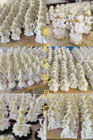Estatua de diosa musical con Base de loto Tianmiao Yin, decoración artesanal de resina de Buda indio - details 17