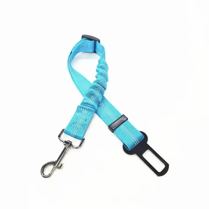 Cinturón de seguridad ajustable para perro y gato, arnés con Clip de plomo, palanca de seguridad de tracción, accesorios para perros - 1