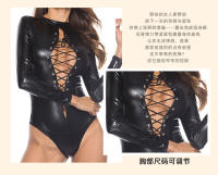 Cremallera abierta para club nocturno, ropa interior erótica de una pieza que muestra los senos - details 3