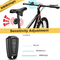 Alarma de luz trasera para bicicleta, lámpara impermeable con carga USB, Control remoto, 110 dB, protección de seguridad - details 5
