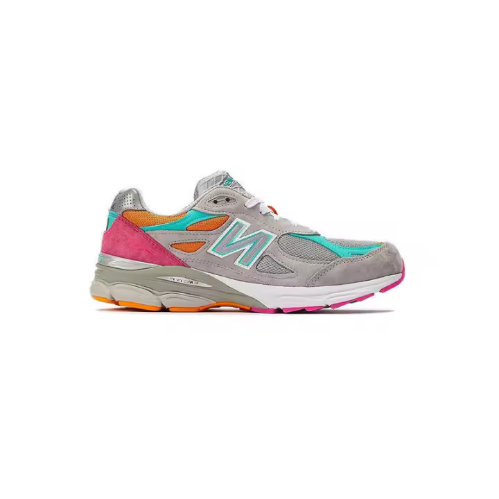 LETEN oficial NB 990 V3 rosa gris M990DT3 hombres mujeres zapatos para correr pegatinas de pared - 1
