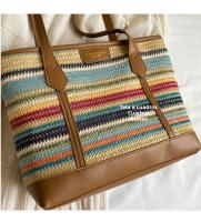 Bolso Grande de Paja Tejido Bolso de Playa de Vacaciones Casual para Mujeres - details 12