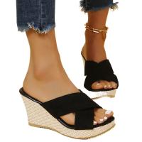 Zapatillas de tacón de cuña de verano para mujer - details 3
