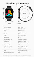 North Edge qx9 Health Check SMART Watch presión arterial, oxígeno en sangre, frecuencia cardíaca temperatura menstrual Bluetooth llamada SOS Weather Forecast Men Watch Women 's Watch compatible con Ios Android - details 15