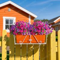 Flores Artificiales Vibrantes Resistentes a Rayos UV, Sin Desvanecimiento, Ideal para Jardines Domésticos, Colgados en Porches, Cajas de Ventana, Patios y Celebraciones Estacionales - details 6
