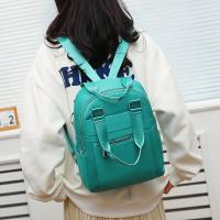 Mochila De Viaje con múltiples bolsillos para mujer, morral informal de viaje, bolso Oxford impermeable para la escuela, Color sólido - details 5