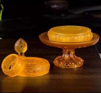 Plato manzha esmaltado tibetano con borde dorado de cobre incrustado en la parte delantera del Buda, ocho platos Mancha luomanda tallados auspiciosos, - details 12