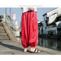 pantalones de marca al aire libre para hombres Lce seda dragón flor oscura bombachos sueltos pantalones casuales de pierna ancha de alta calidad para hombre - details 16